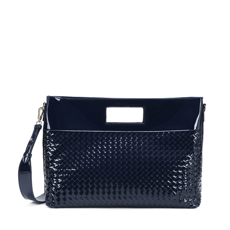 Sac à main Shopper en vernis avec détails