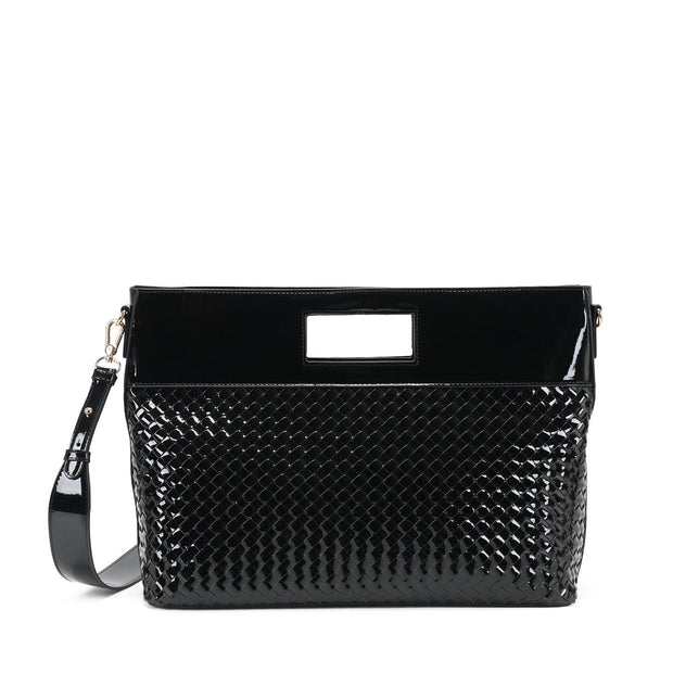 Sac à main Shopper en vernis avec détails