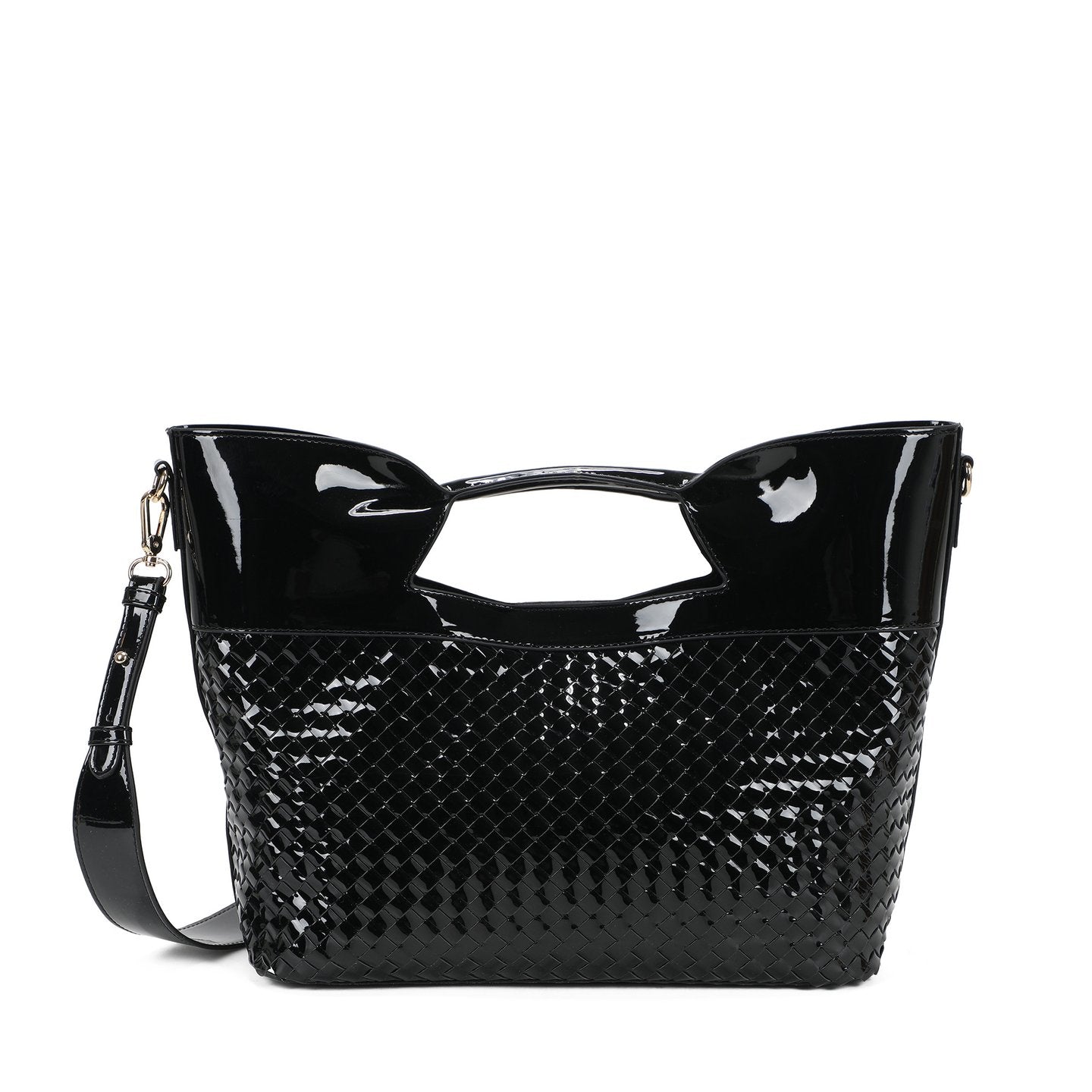 Sac à main Shopper en vernis et détails