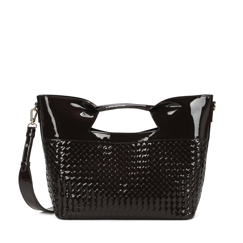 Sac à main Shopper en vernis et détails