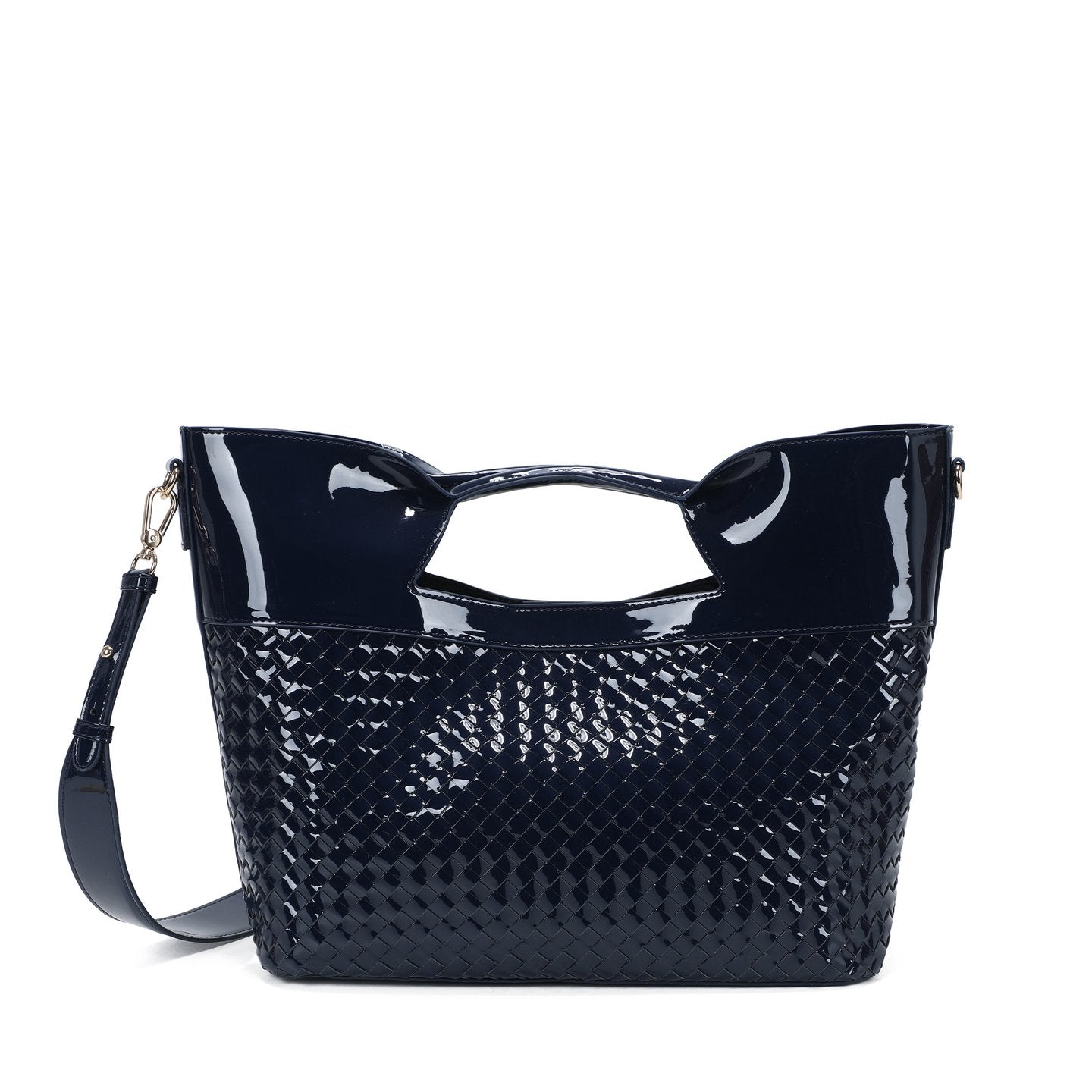 Sac à main Shopper en vernis et détails