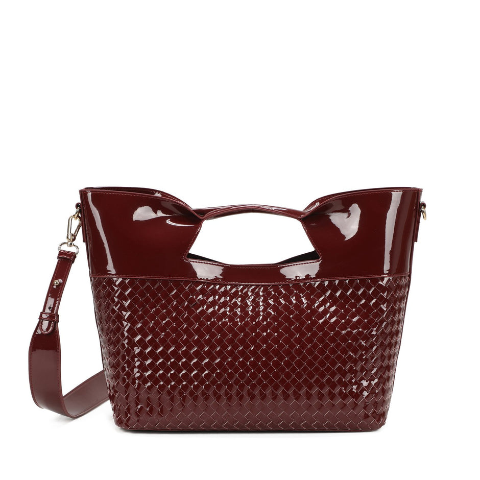 Sac à main Shopper en vernis et détails
