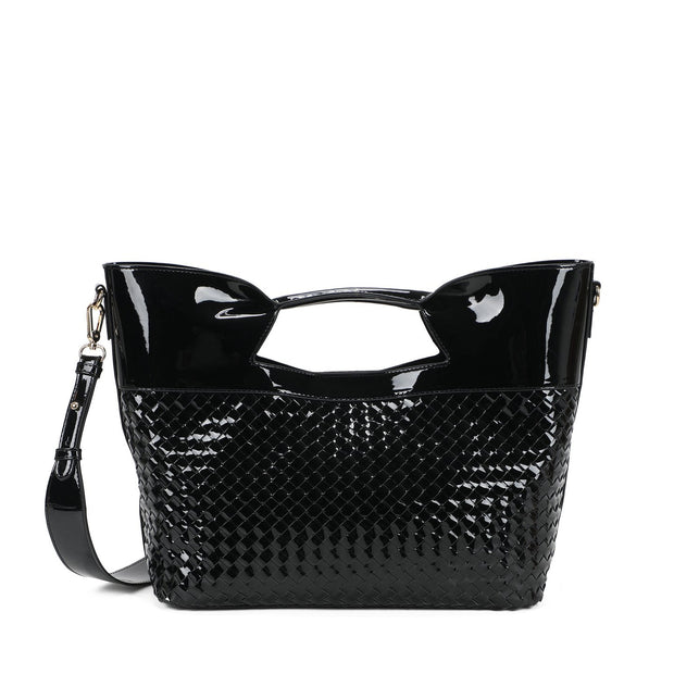 Sac à main Shopper en vernis et détails
