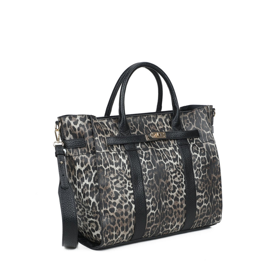 Sac à main Shopper imprimé animal
