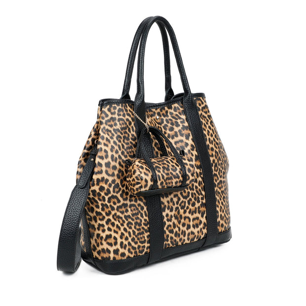 Sac à main Shopper imprimé animal