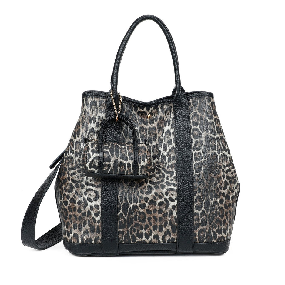 Sac à main Shopper imprimé animal