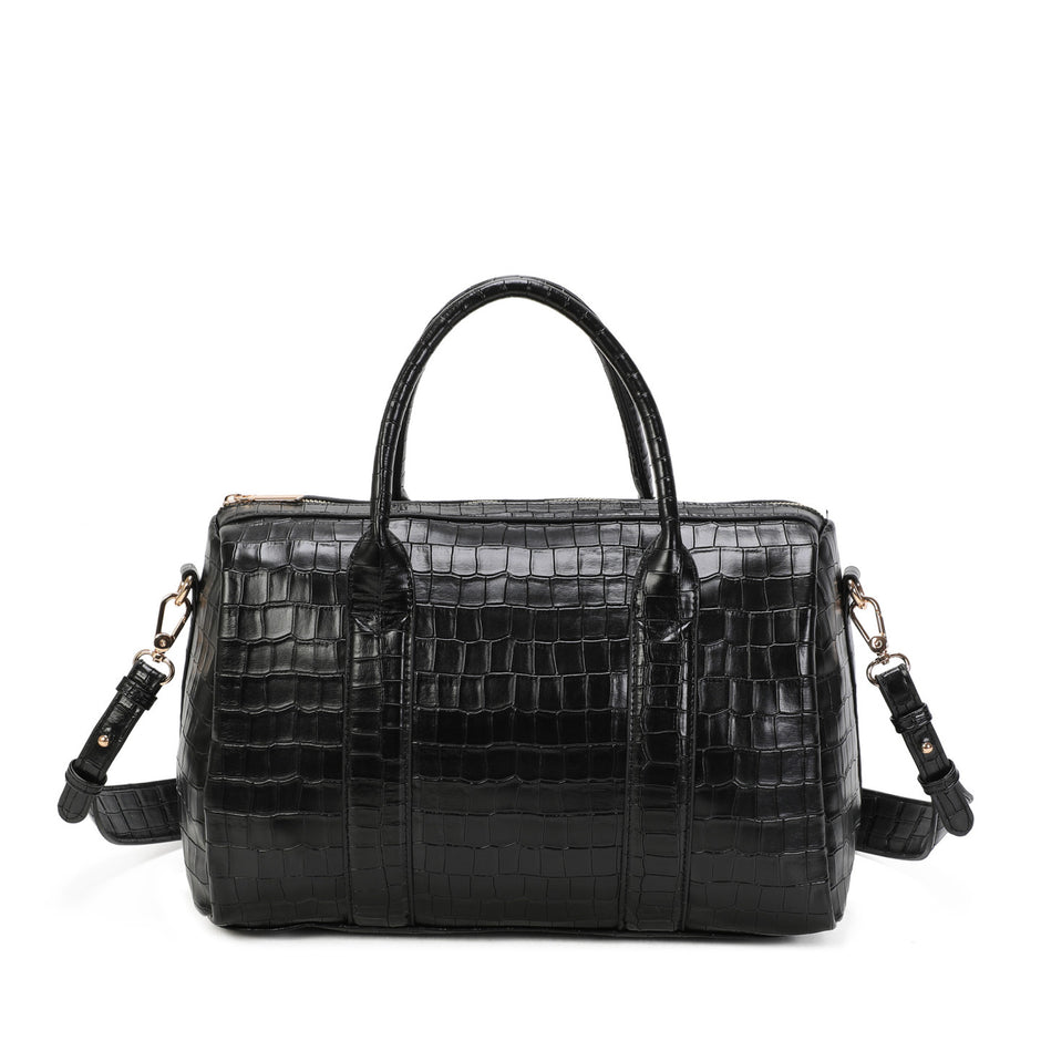 Sac à main texture croco