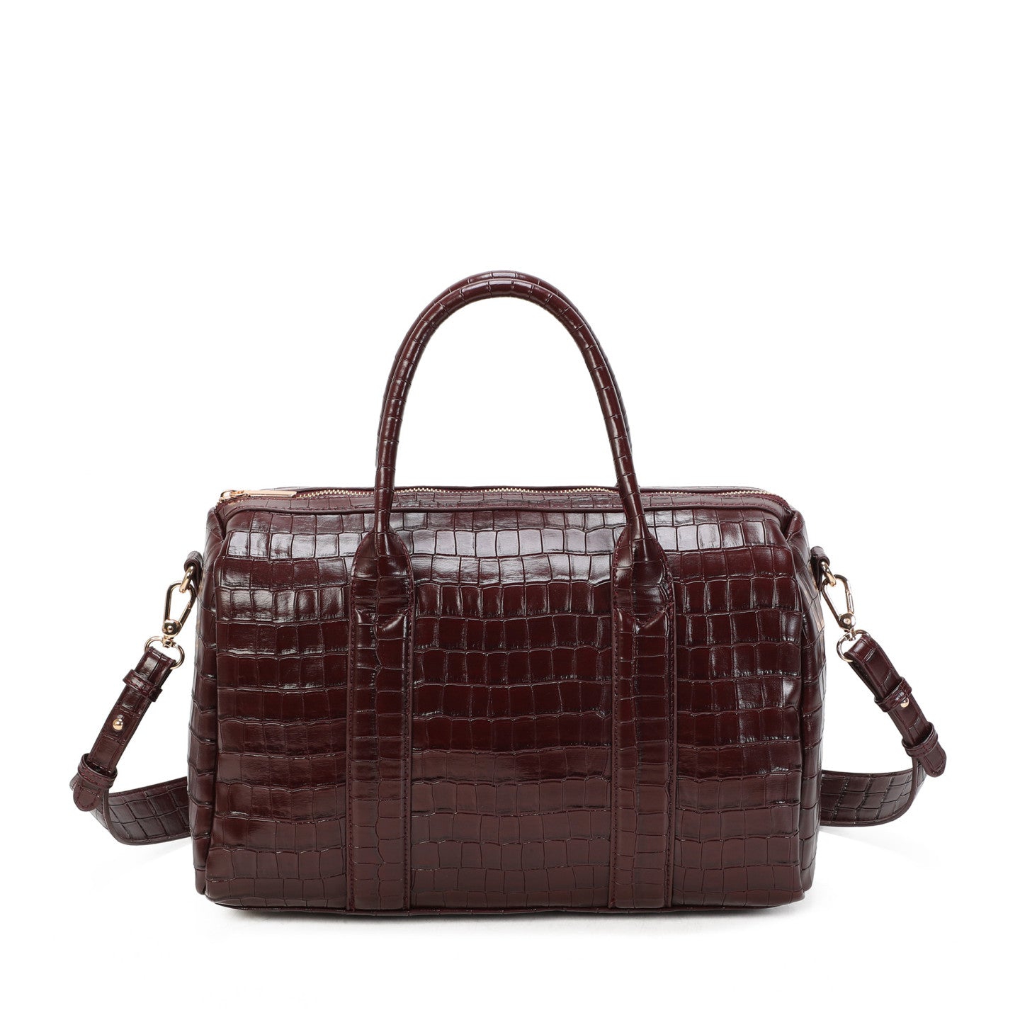 Sac à main texture croco