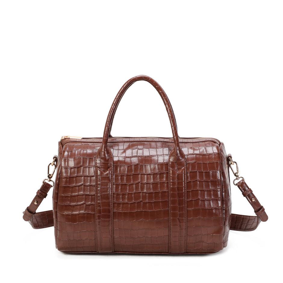 Sac à main texture croco