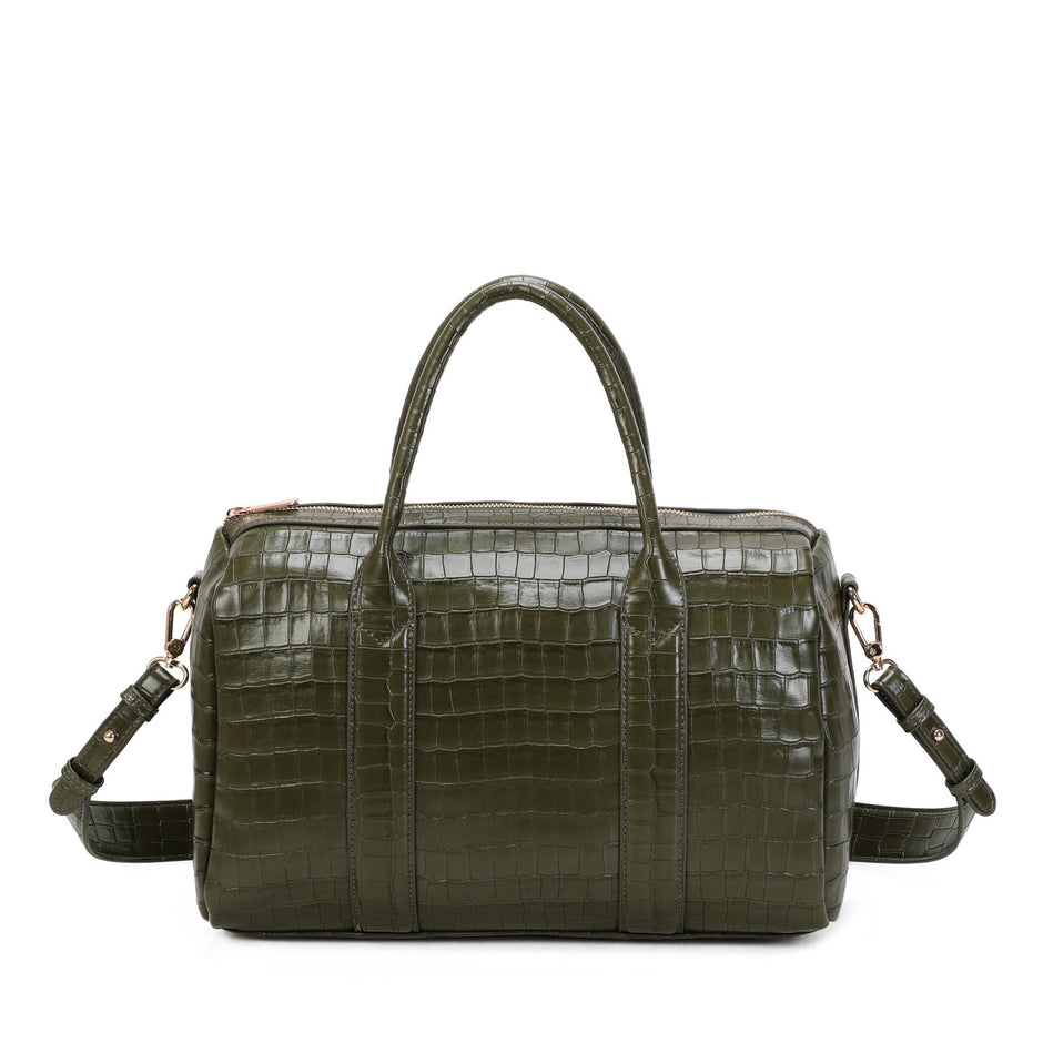 Sac à main texture croco