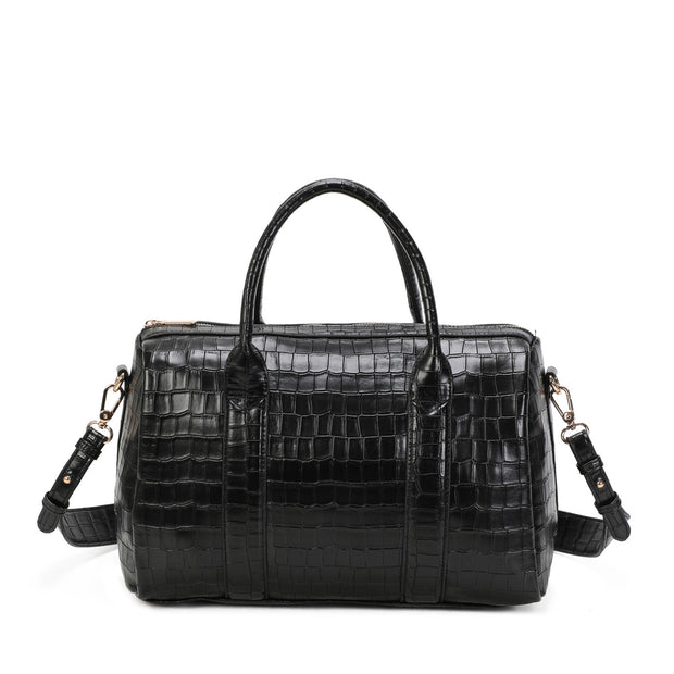 Sac à main texture croco