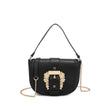 Sac bandoulière avec détails dorés