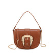 Sac bandoulière avec détails dorés
