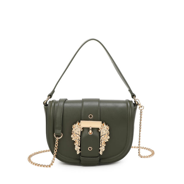 Sac bandoulière avec détails dorés