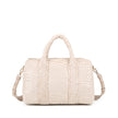 Sac bandoulière avec fourrure et vernis