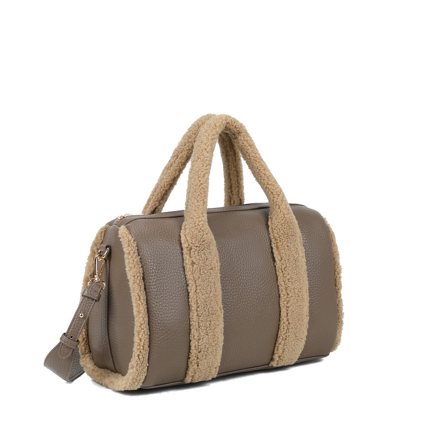 Sac bandoulière avec fourrure