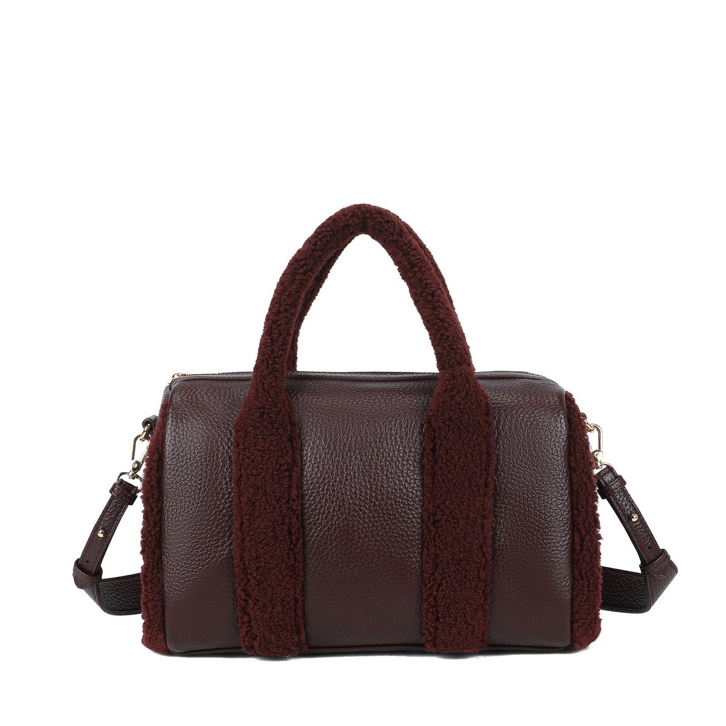 Sac bandoulière avec fourrure