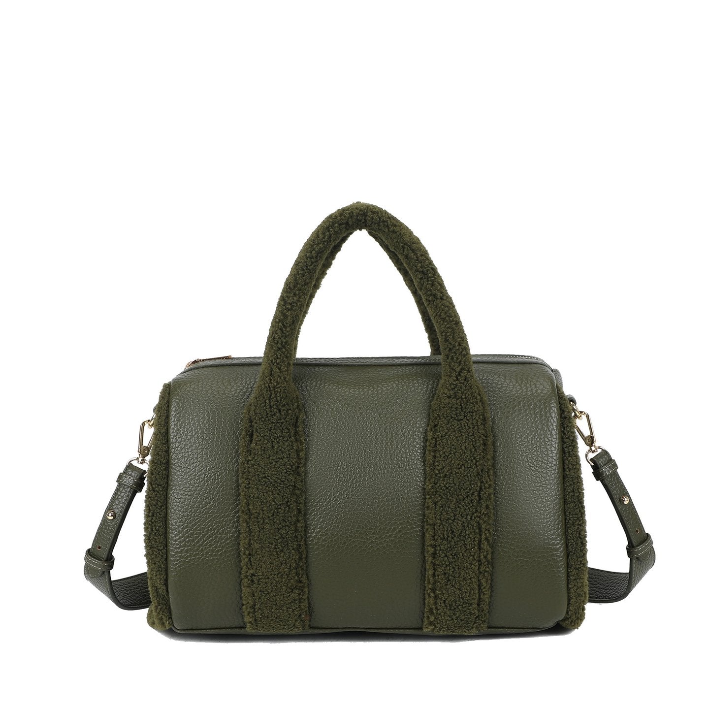 Sac bandoulière avec fourrure