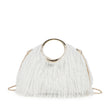 Sac bandoulière avec fourrure