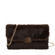 Sac bandoulière avec fourrure