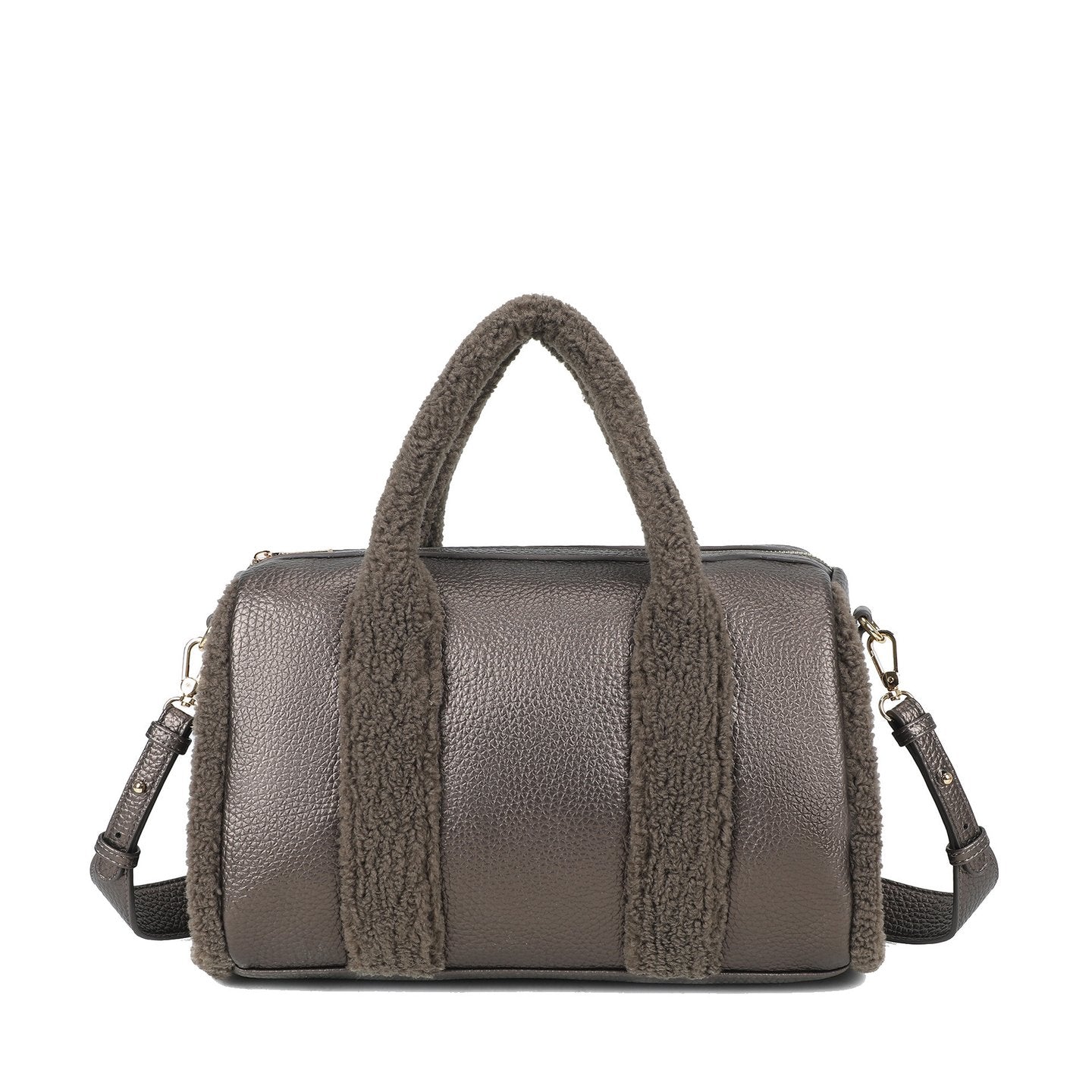 Sac bandoulière avec fourrure