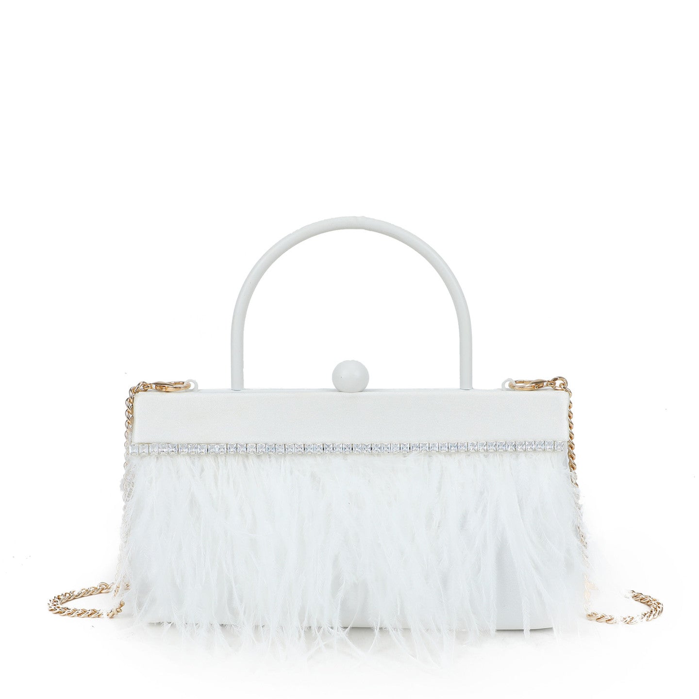 Sac bandoulière avec plumes