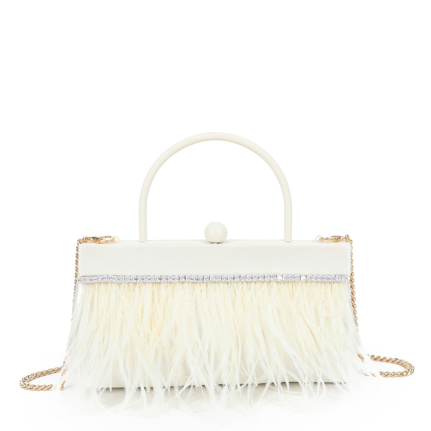 Sac bandoulière avec plumes