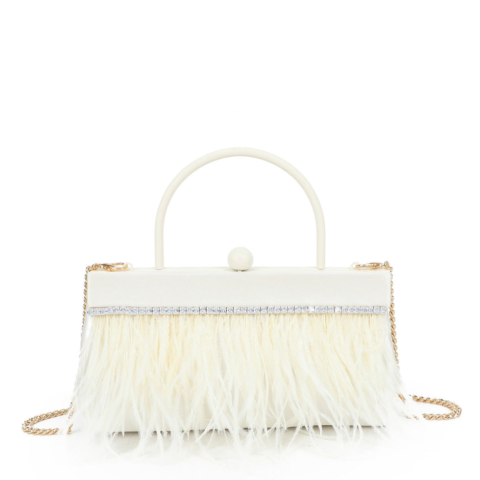Sac bandoulière avec plumes