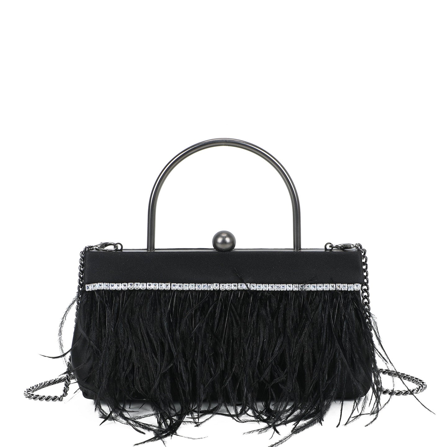 Sac bandoulière avec plumes