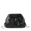 Sac bandoulière en croco et vernis