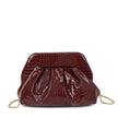 Sac bandoulière en croco et vernis