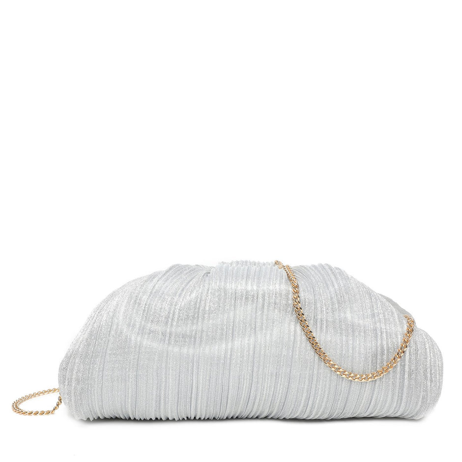 Sac bandoulière en tissu brillant