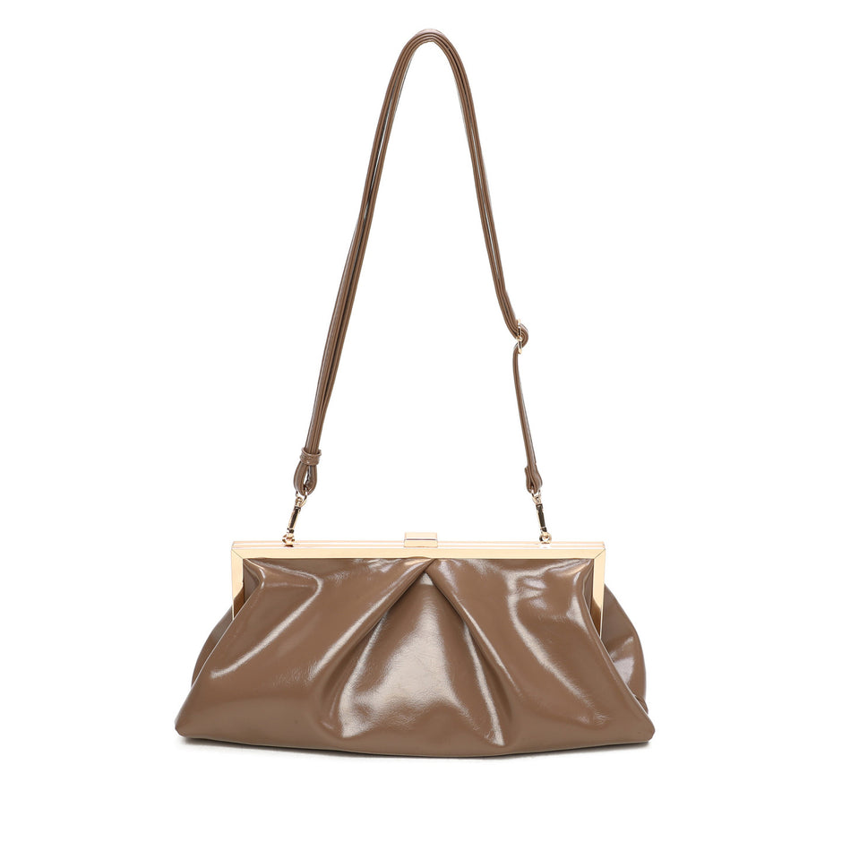 Sac bandoulière en tissu brillant