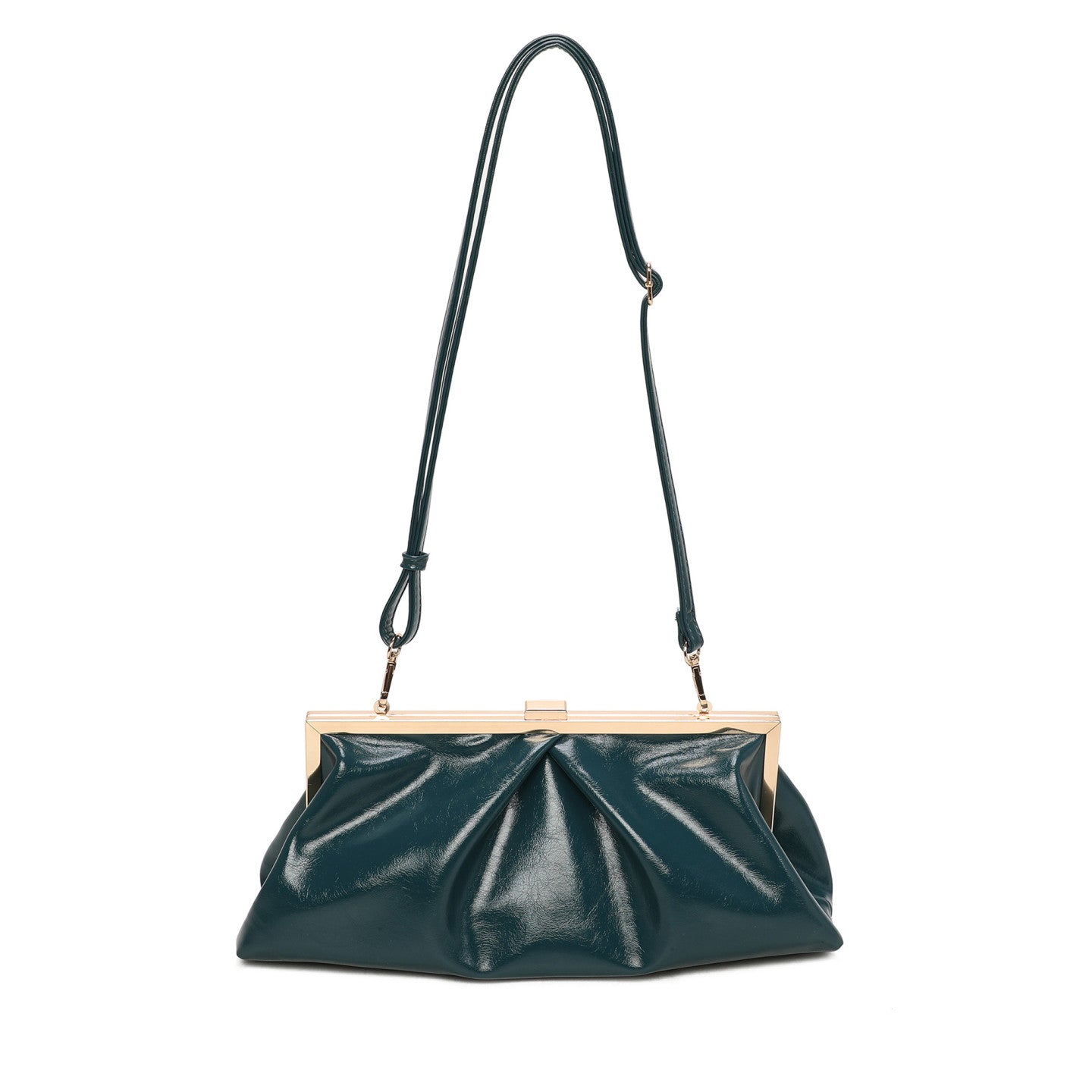 Sac bandoulière en tissu brillant