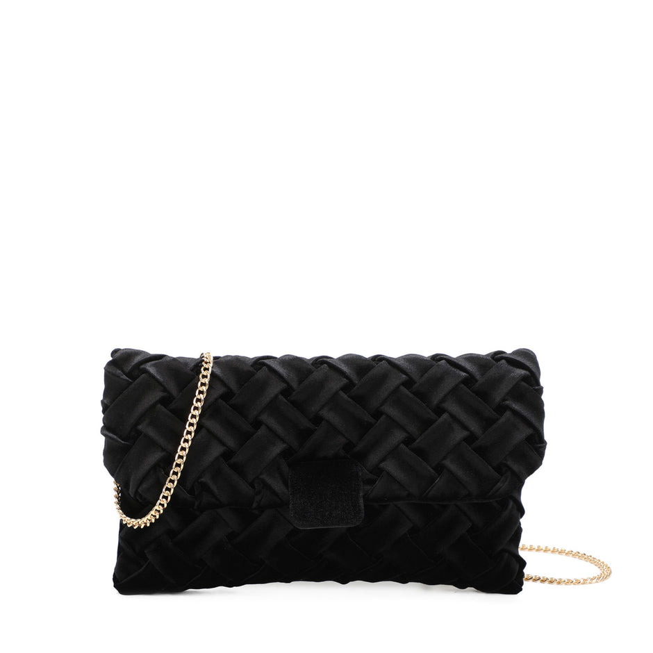 Sac bandoulière en tissu velouté