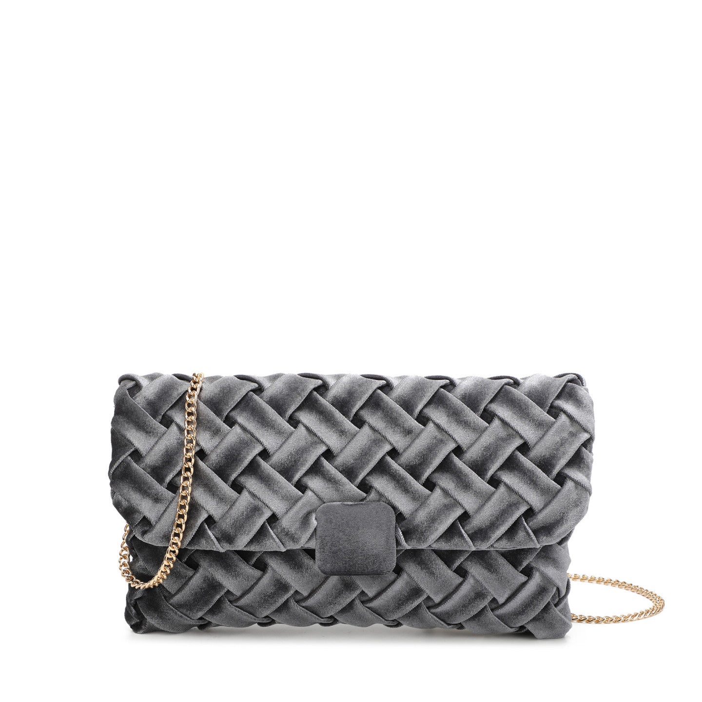 Sac bandoulière en tissu velouté