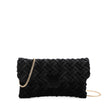 Sac bandoulière en tissu velouté