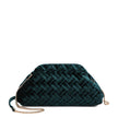 Sac bandoulière en tissu velouté