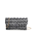Sac bandoulière en tissu velouté