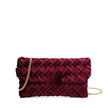 Sac bandoulière en tissu velouté