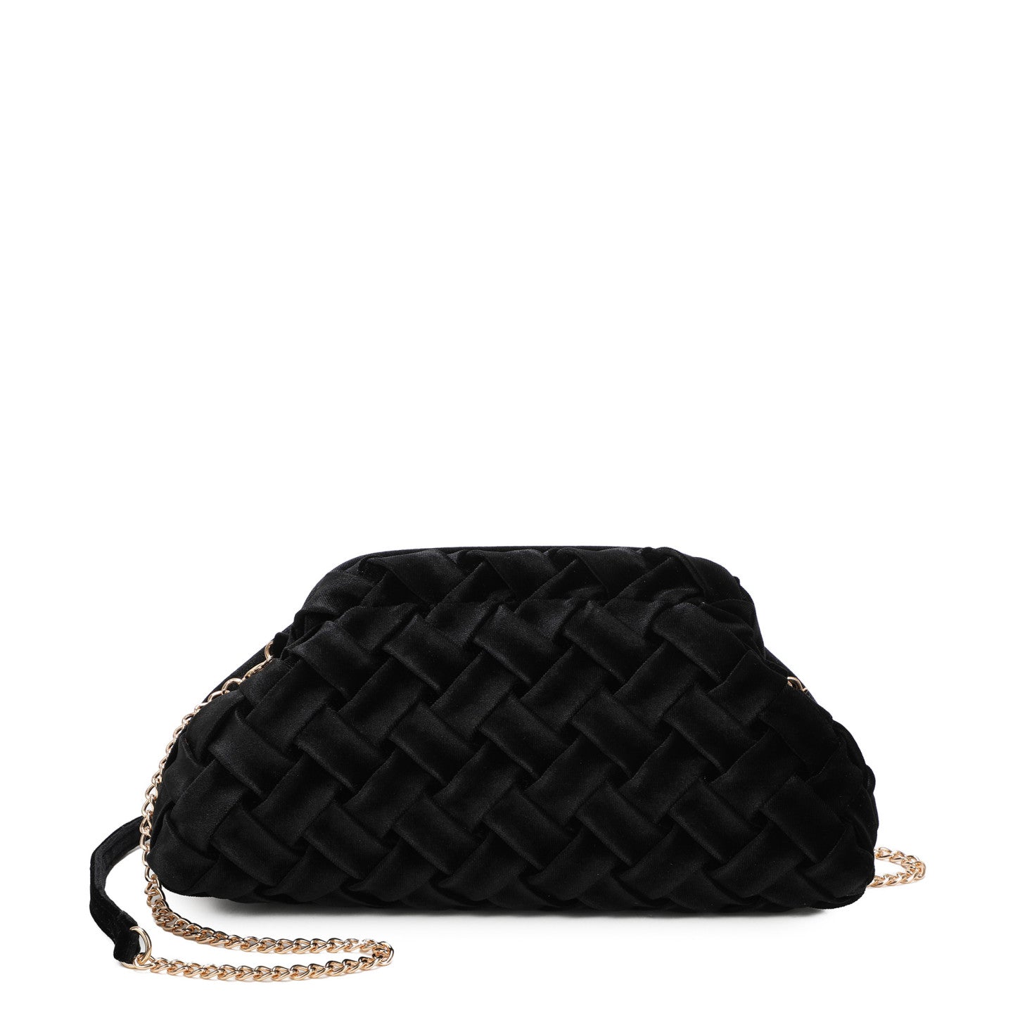 Sac bandoulière en tissu velouté