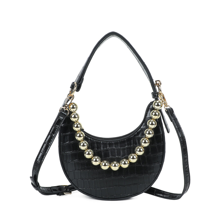 Sac épaule texture croco