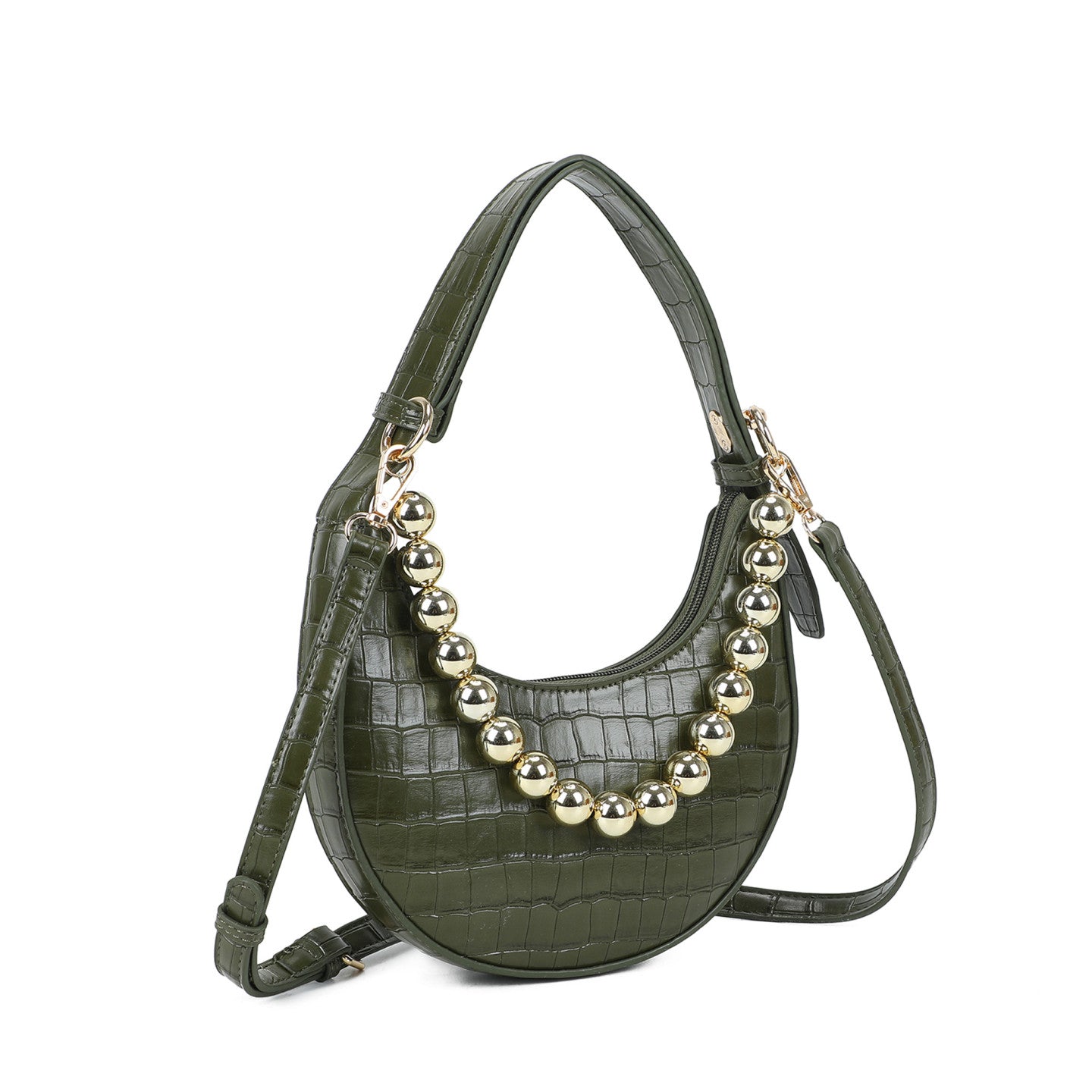 Sac épaule texture croco