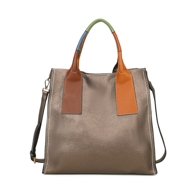 Sac shopper anse multicolore