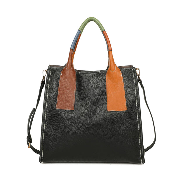 Sac shopper anse multicolore