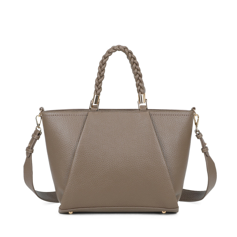 Sac shopper anse tressée