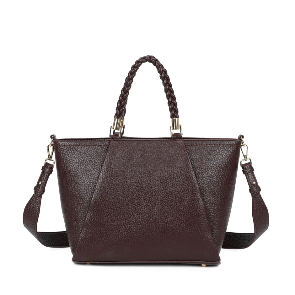 Sac shopper anse tressée