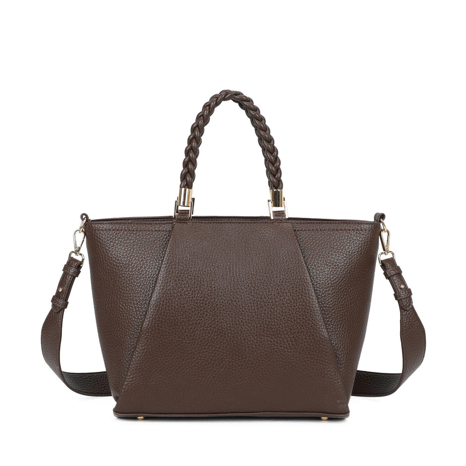Sac shopper anse tressée