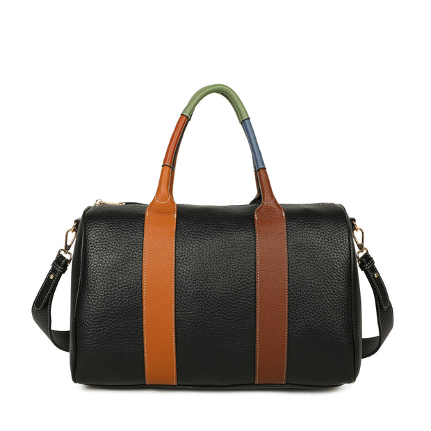 Sac shopper avec anse colorée