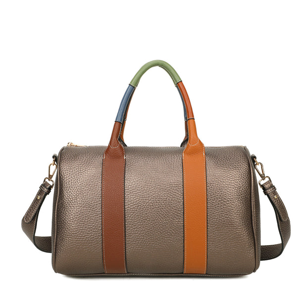 Sac shopper avec anse colorée